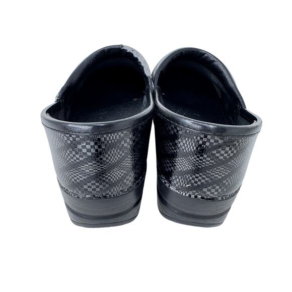 Dansko Professional Pro Clog Shoes Diamond Patent Leather Black Womens Size 37 - Picture 5 of 11